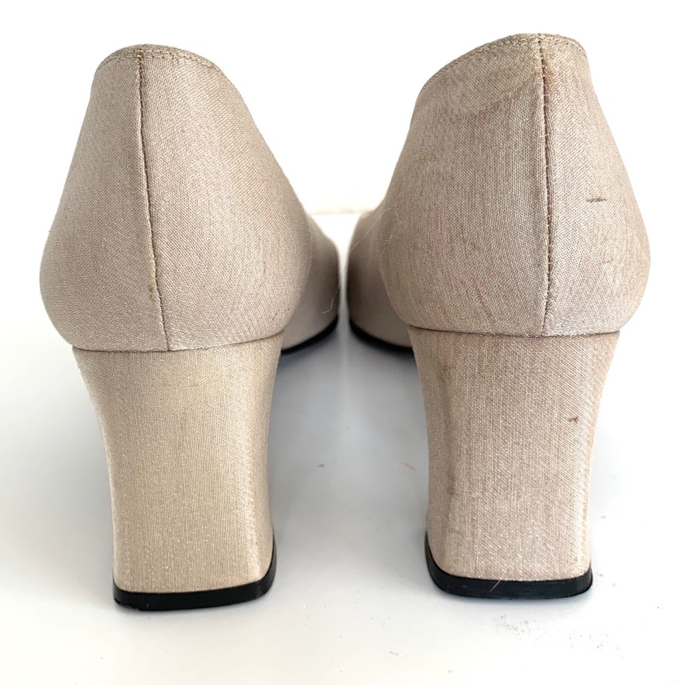 Vintage Stuart Weitzman Iridescent Square Toe Heel - image 6